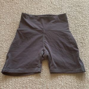 Grey lululemon biker shorts 4in